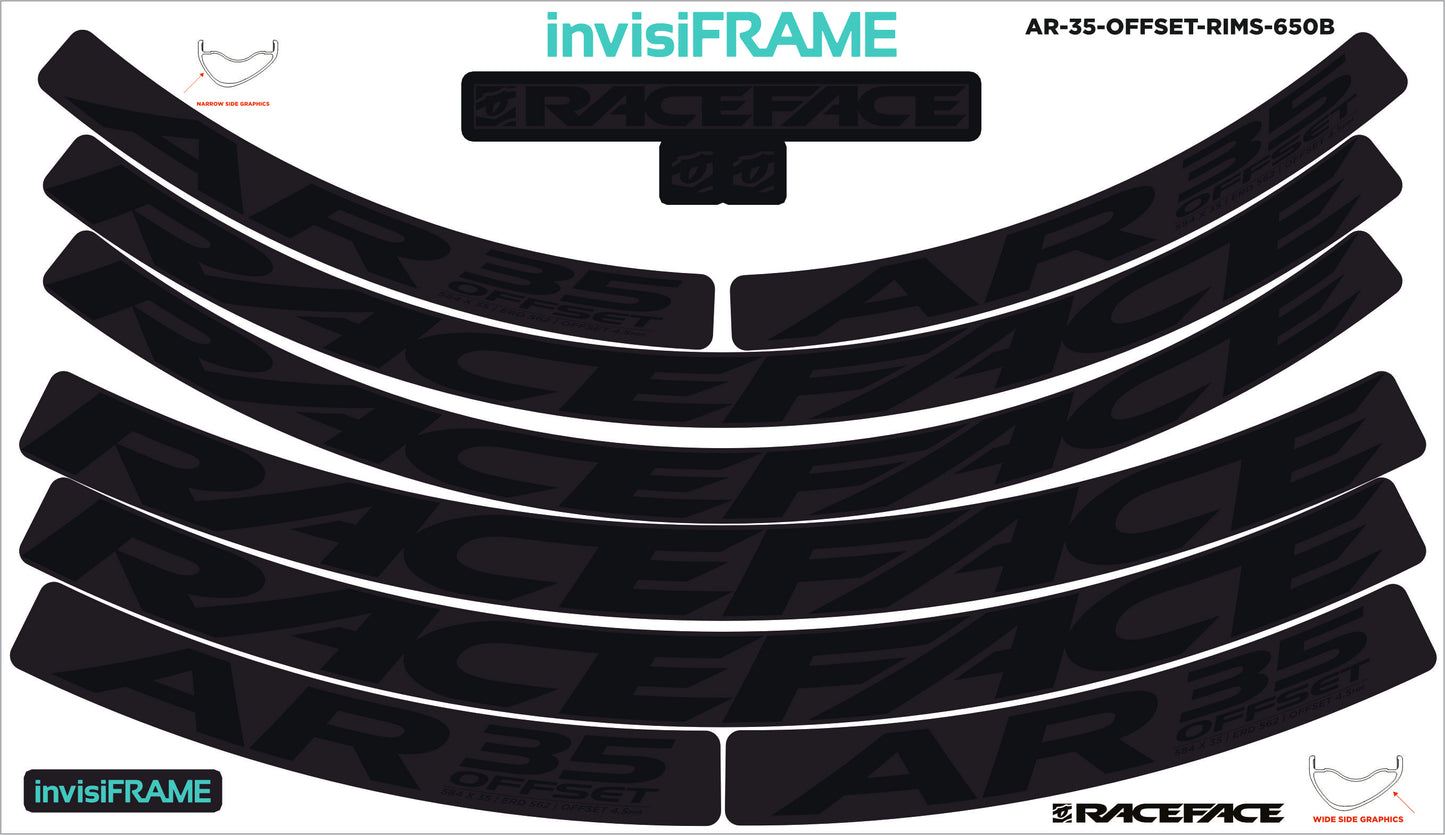 Raceface AR 35 Offset 27.5 Decals