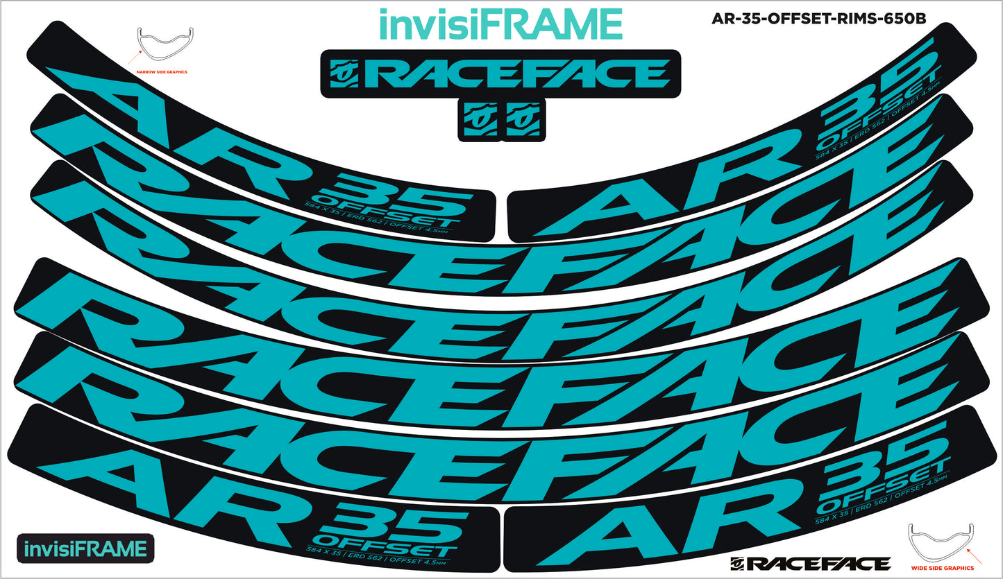 Raceface AR 35 Offset 27.5 Decals