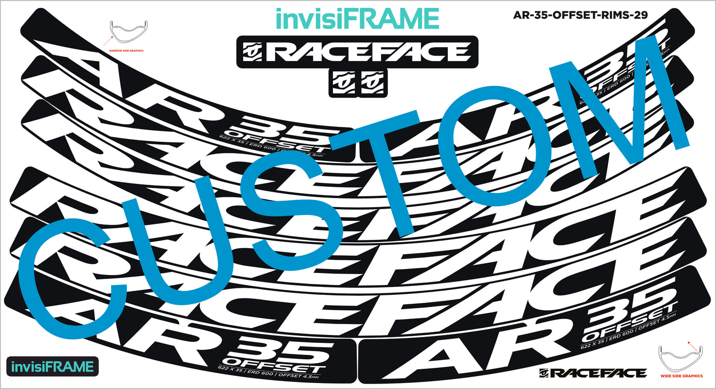 Raceface AR 35 Offset 29ER Decals
