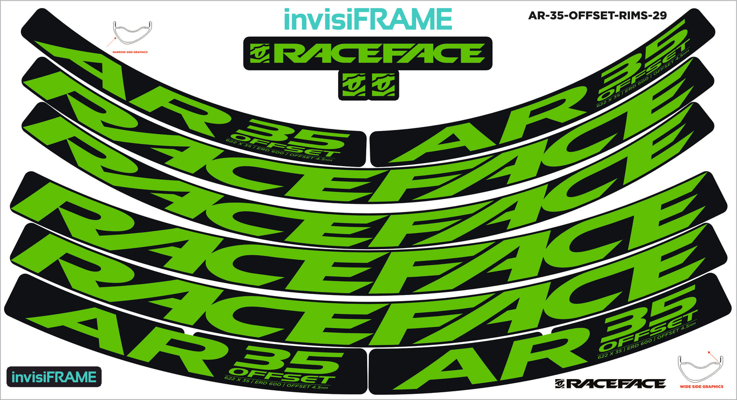 Raceface AR 35 Offset 29ER Decals