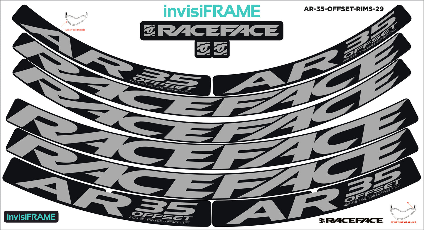 Raceface AR 35 Offset 29ER Decals