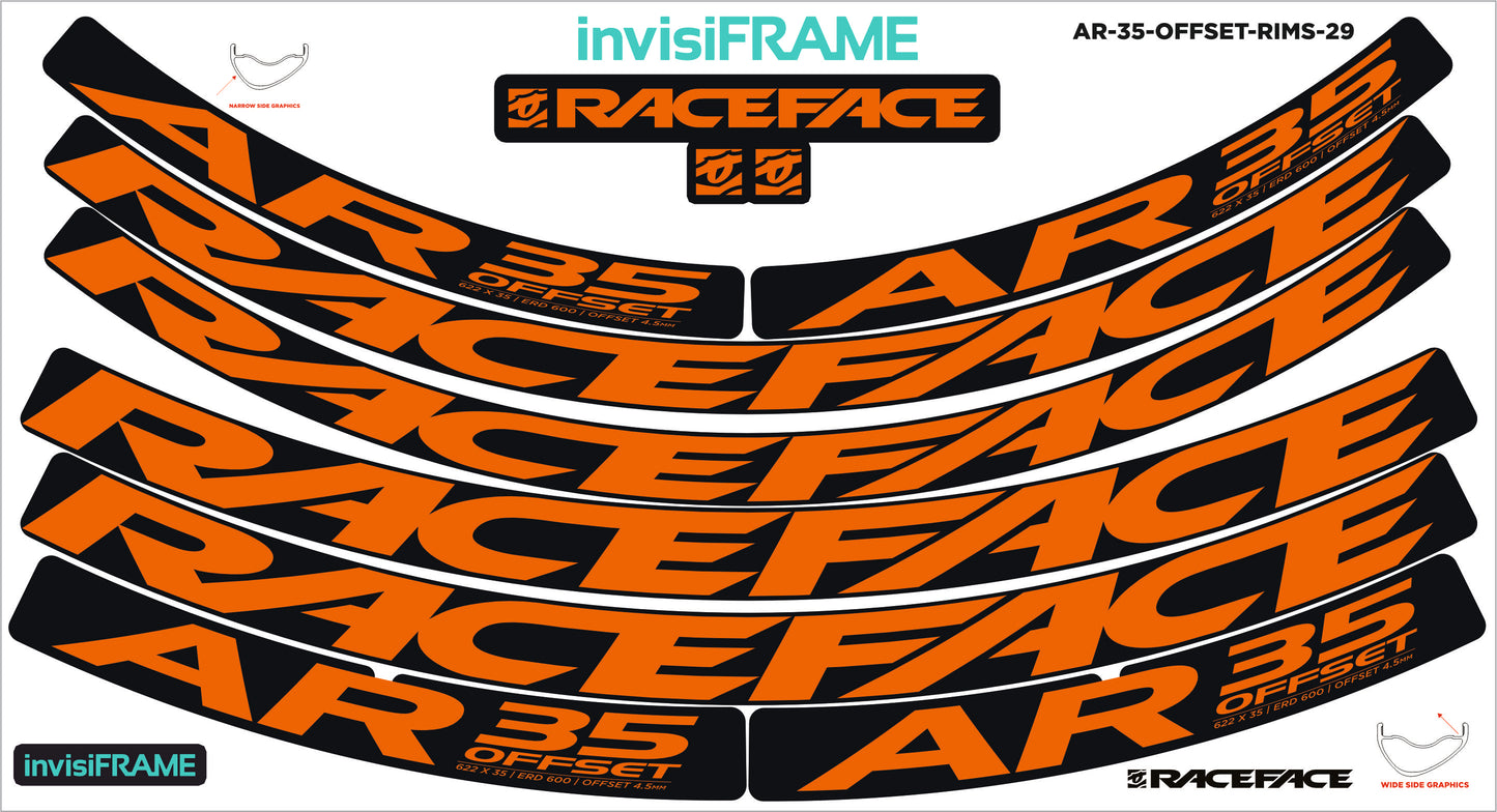 Raceface AR 35 Offset 29ER Decals