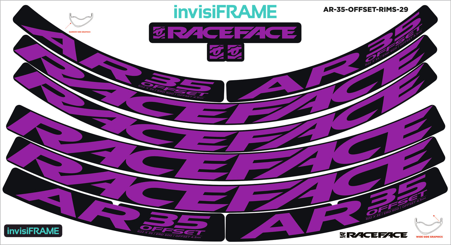 Raceface AR 35 Offset 29ER Decals