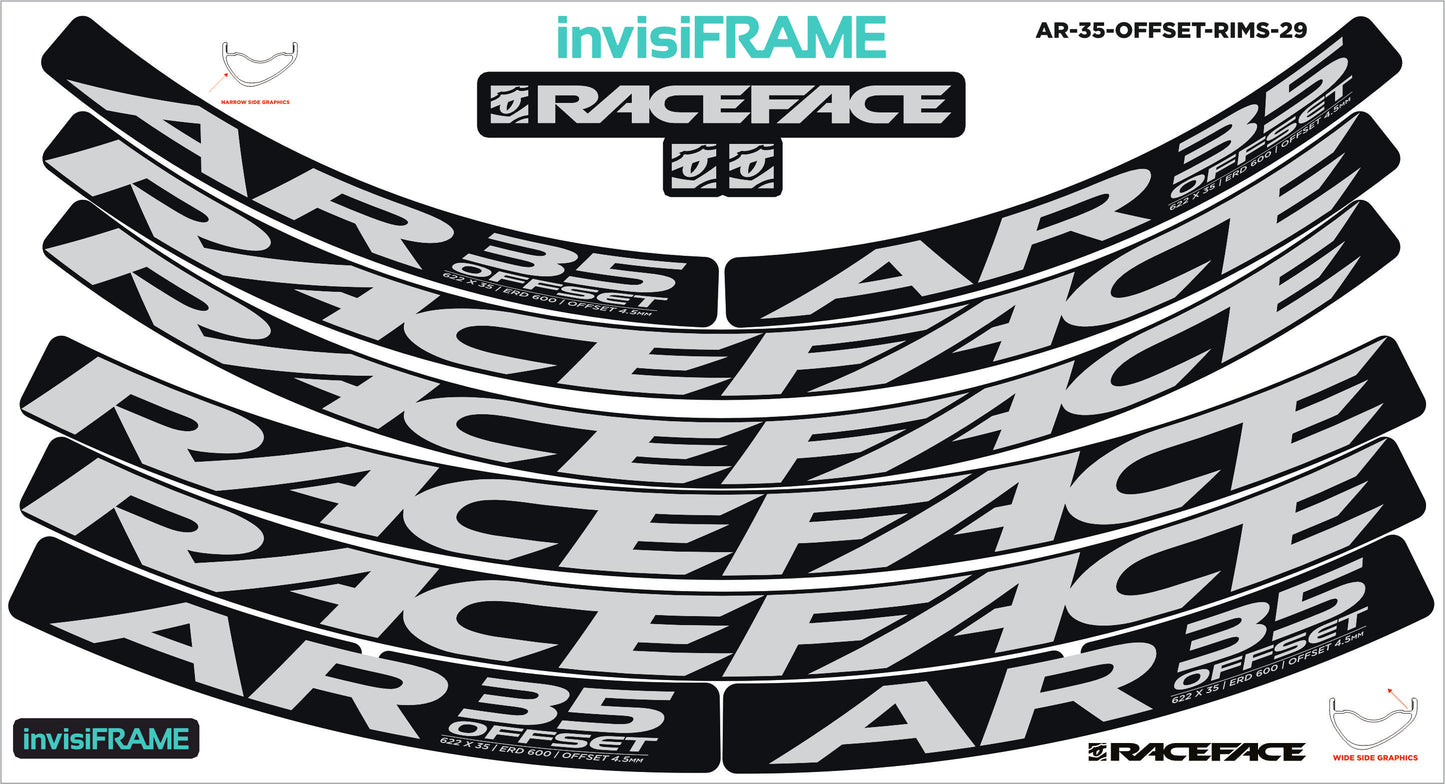 Raceface AR 35 Offset 29ER Decals