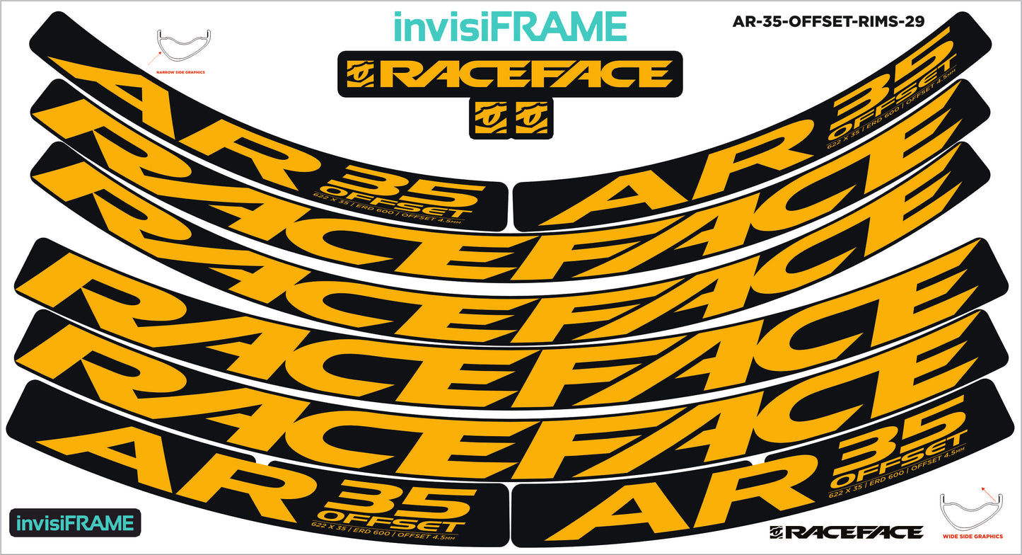 Raceface AR 35 Offset 29ER Decals