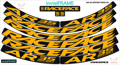 Raceface AR 35 Offset 29ER Decals
