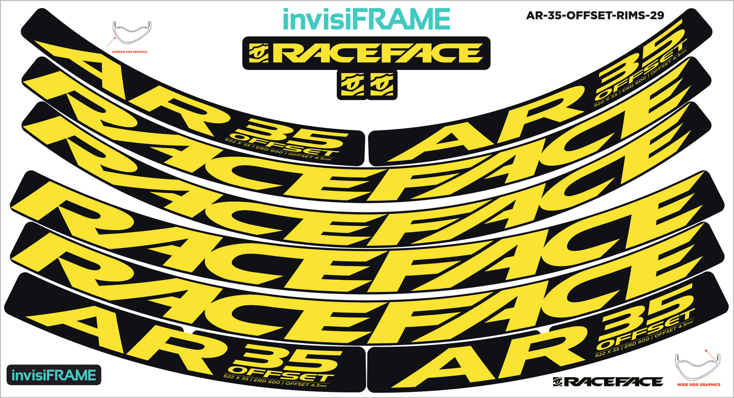 Raceface AR 35 Offset 29ER Decals
