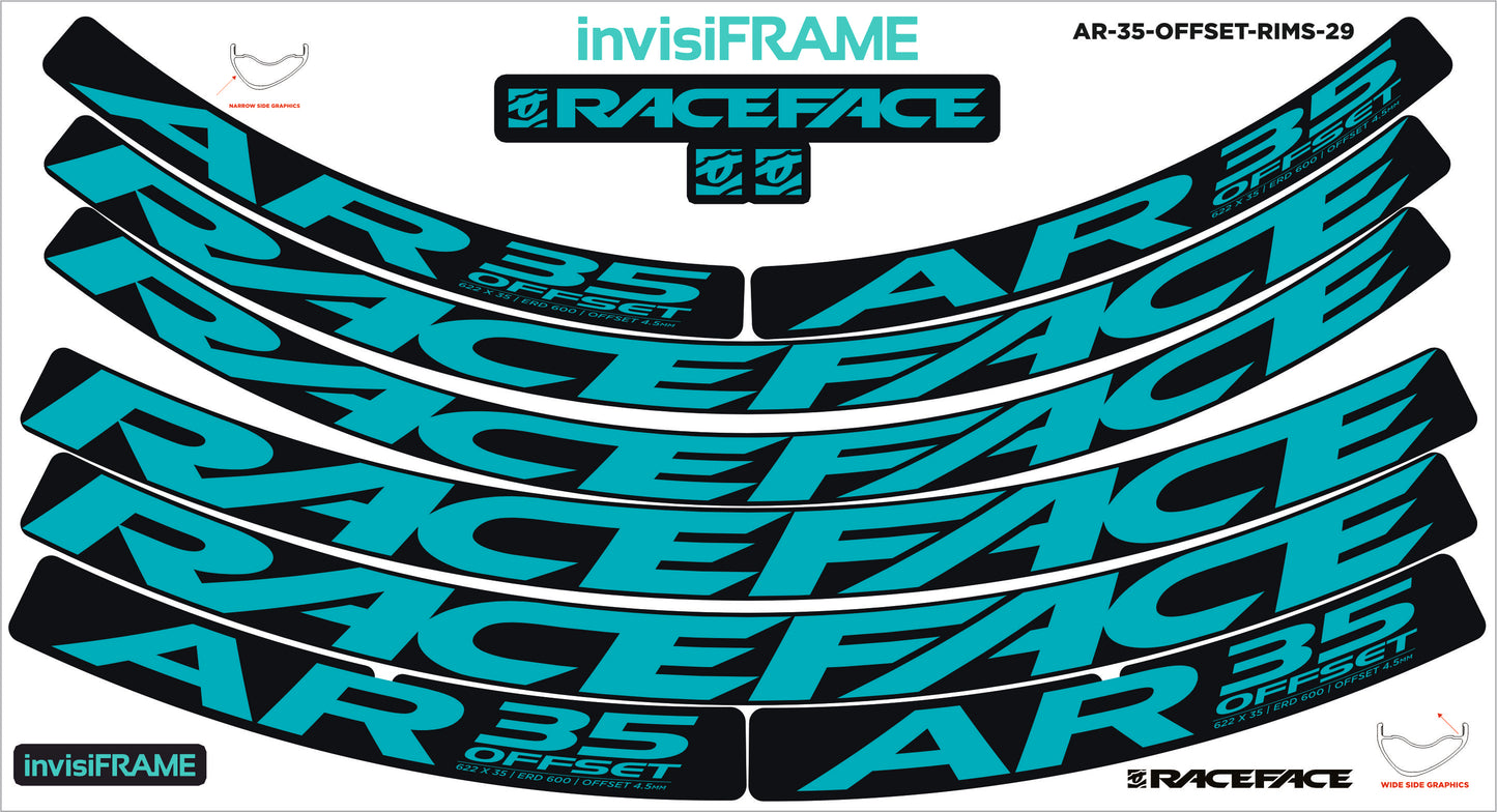 Raceface AR 35 Offset 29ER Decals