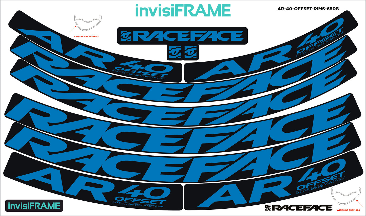 Raceface AR 40 Offset 27.5 Decals