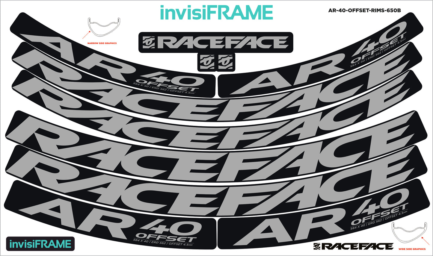 Raceface AR 40 Offset 27.5 Decals