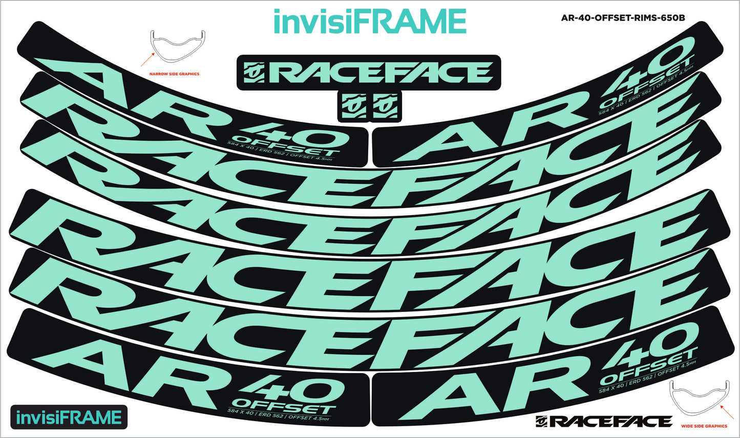 Raceface AR 40 Offset 27.5 Decals
