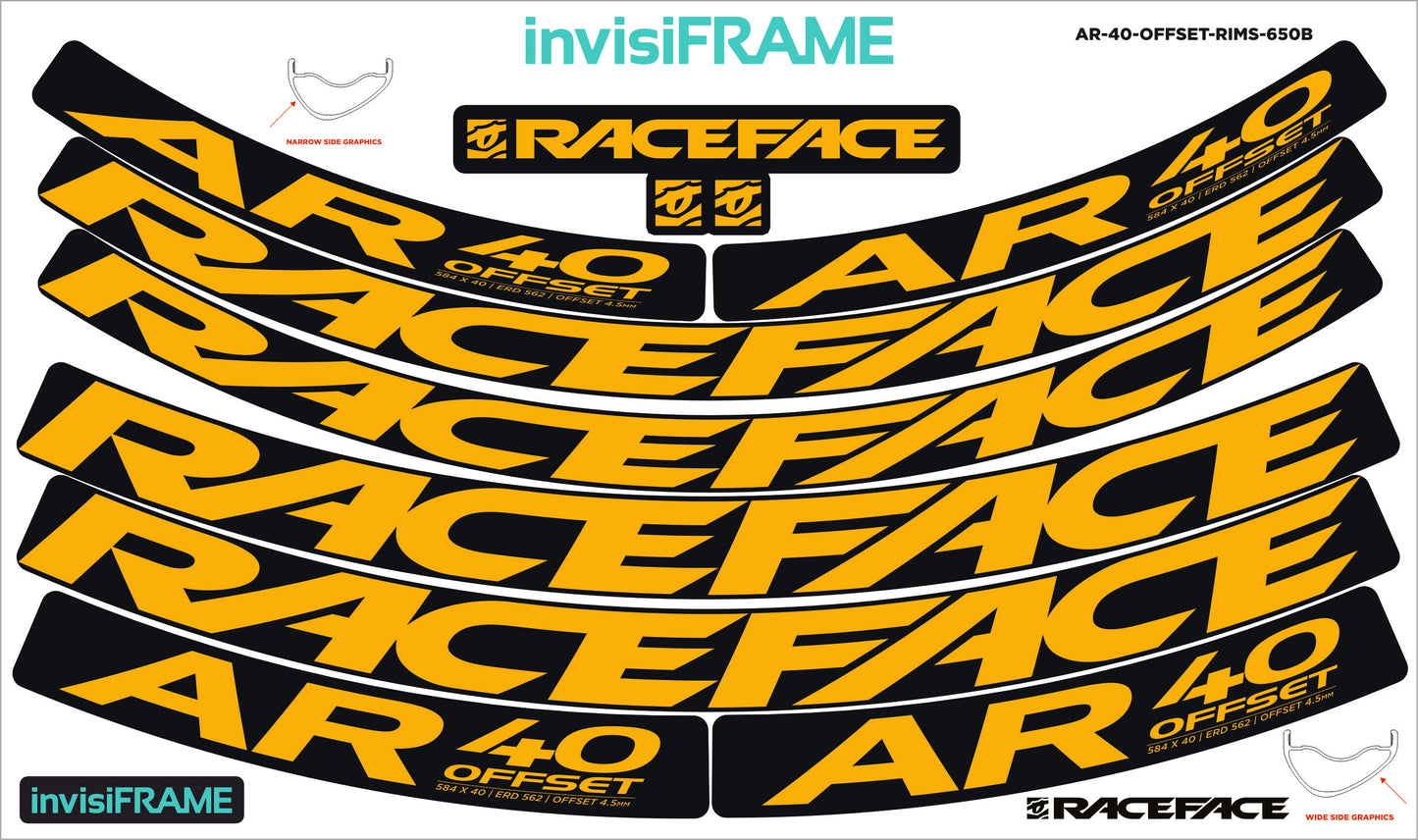 Raceface AR 40 Offset 27.5 Decals