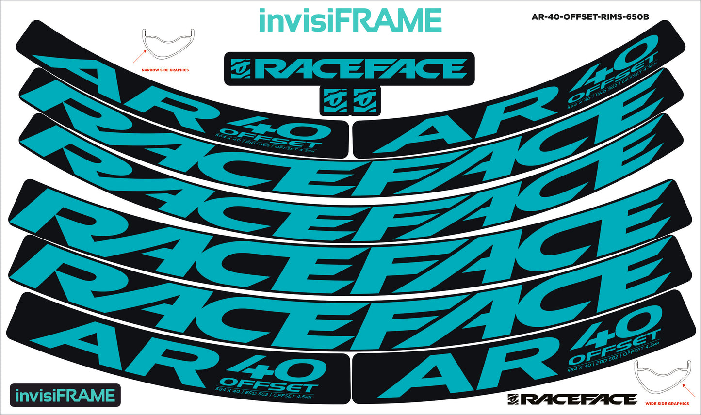 Raceface AR 40 Offset 27.5 Decals