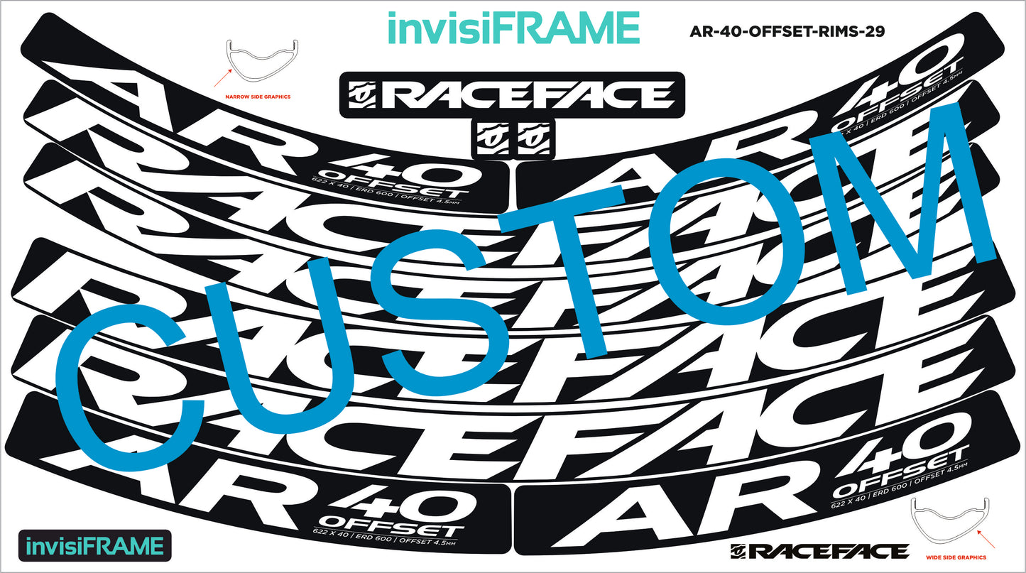 Raceface AR 40 Offset 29ER Decals