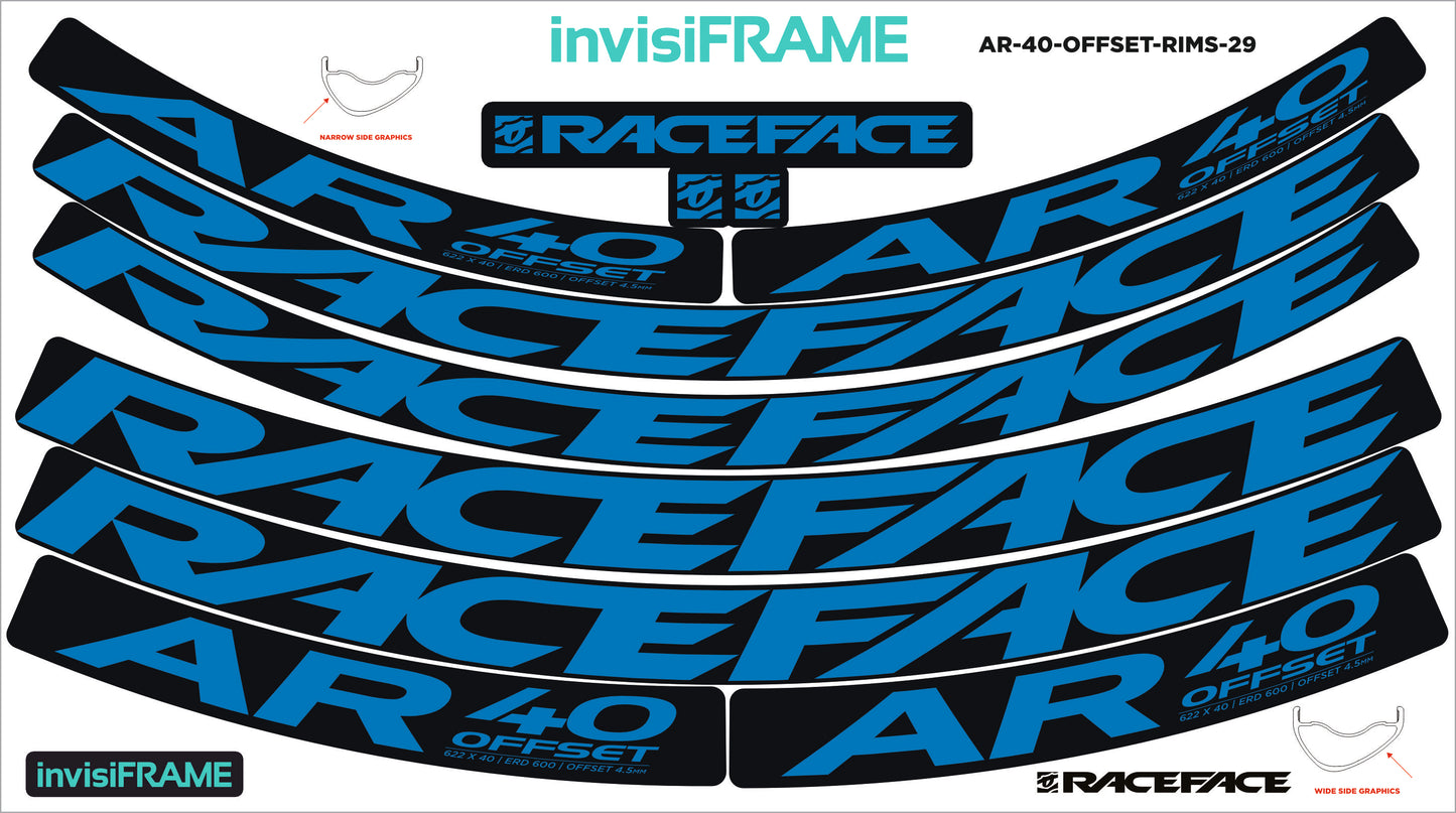 Raceface AR 40 Offset 29ER Decals
