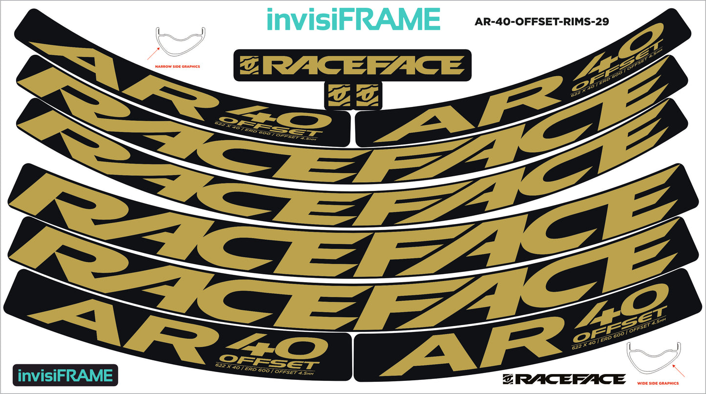 Raceface AR 40 Offset 29ER Decals