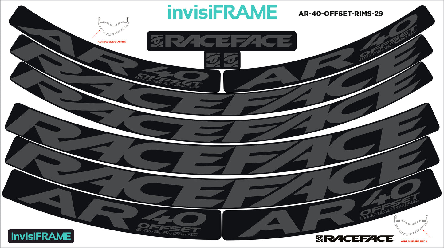Raceface AR 40 Offset 29ER Decals