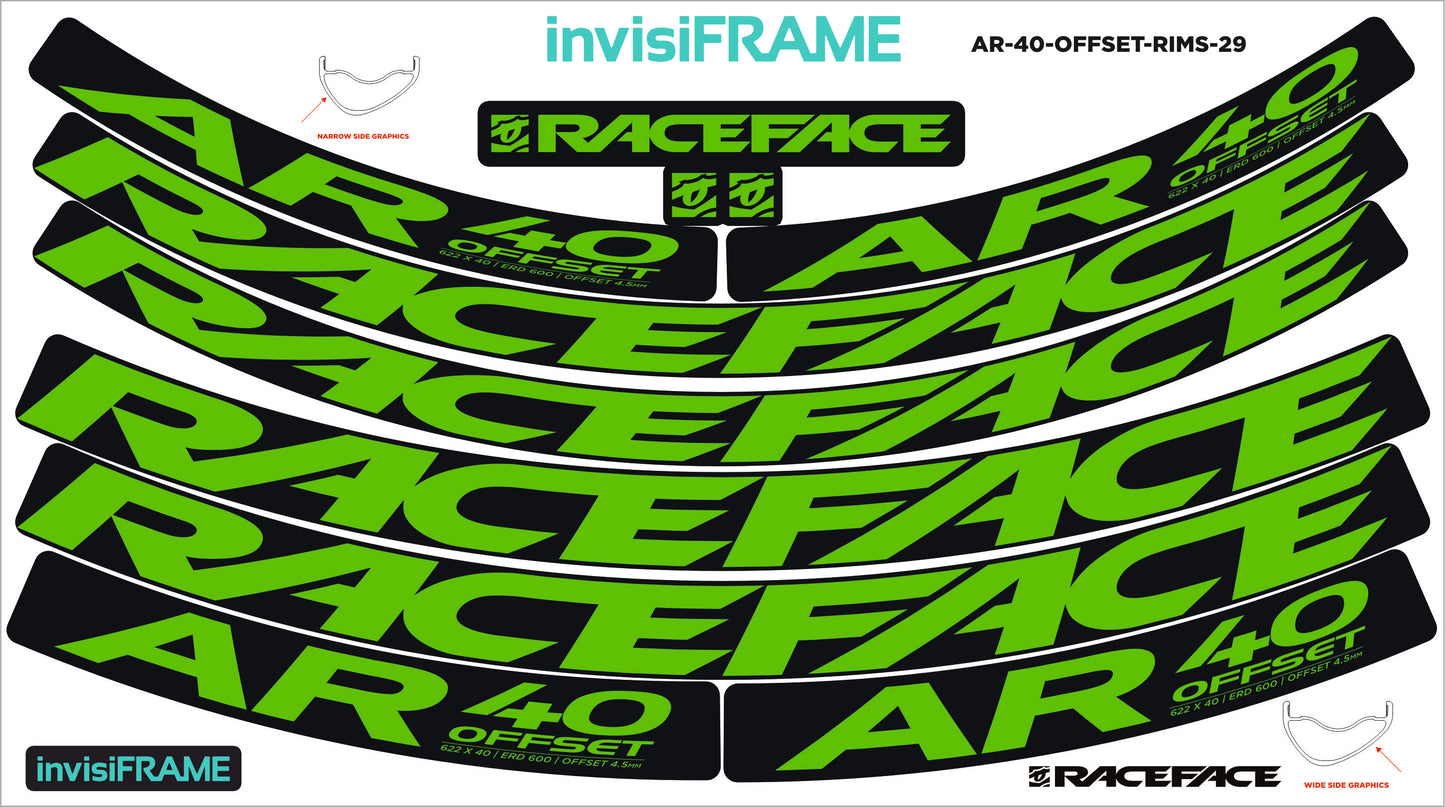 Raceface AR 40 Offset 29ER Decals