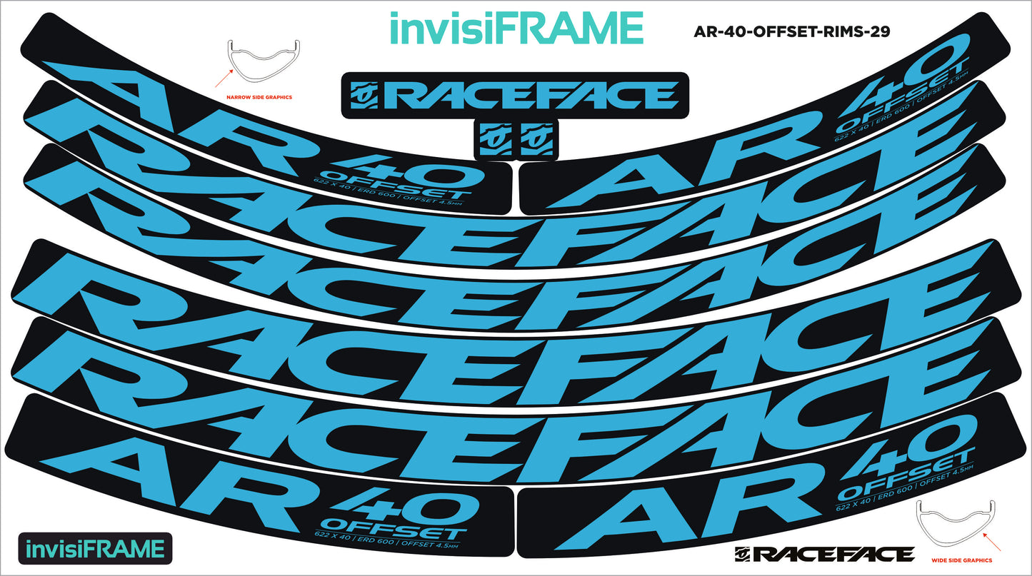 Raceface AR 40 Offset 29ER Decals