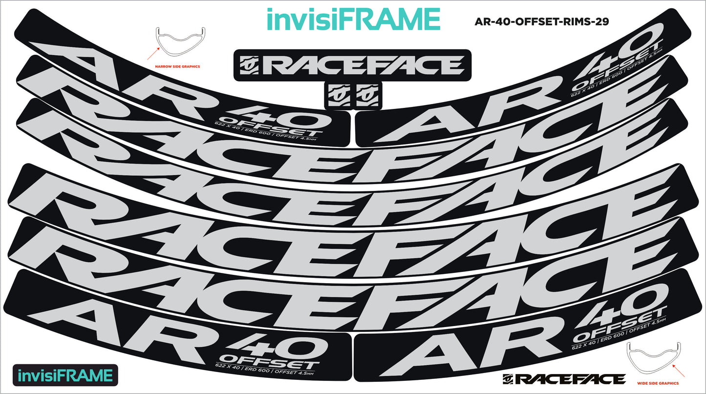 Raceface AR 40 Offset 29ER Decals