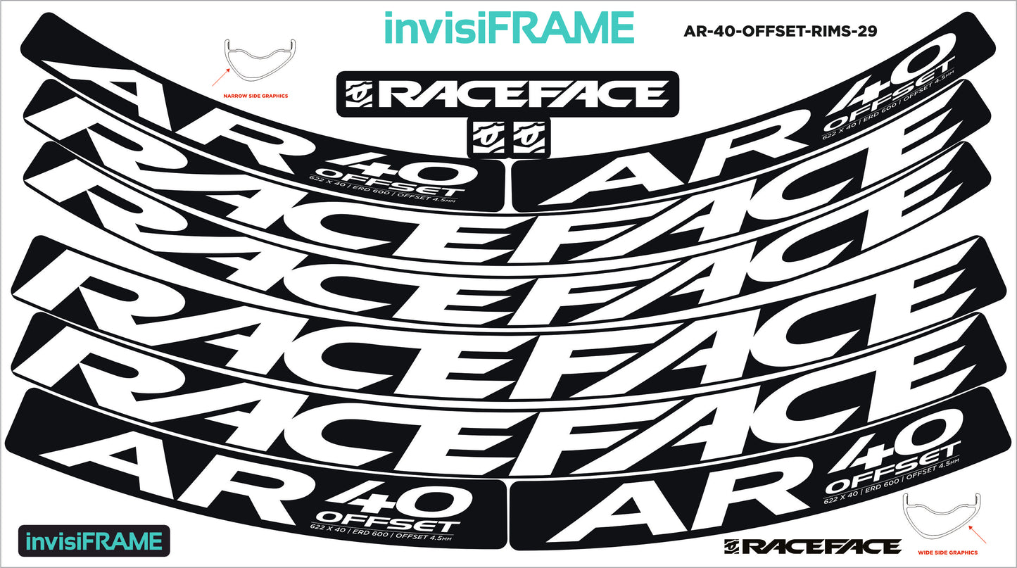 Raceface AR 40 Offset 29ER Decals