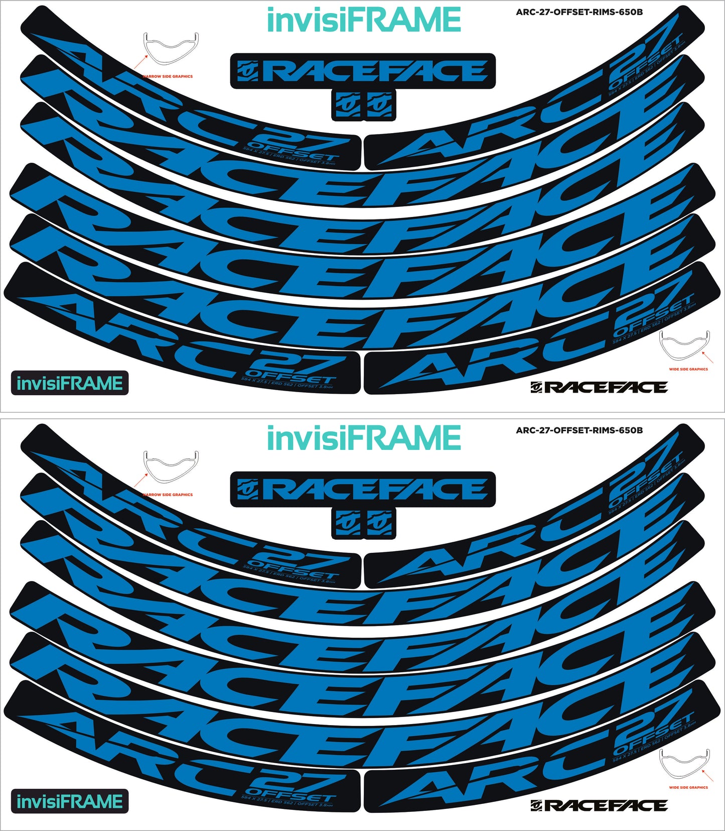 Raceface ARC 27 Offset Decals