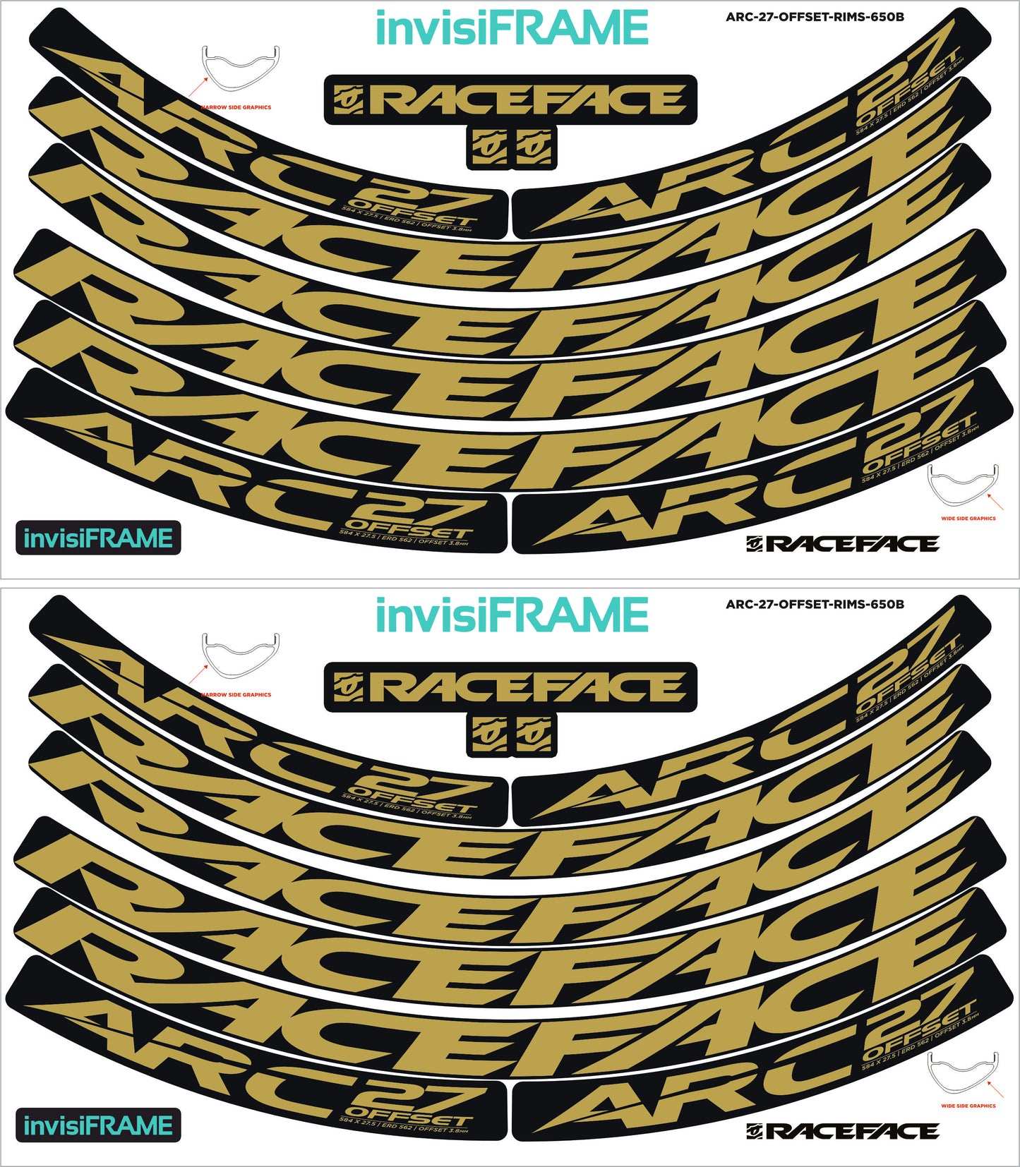 Raceface ARC 27 Offset Decals