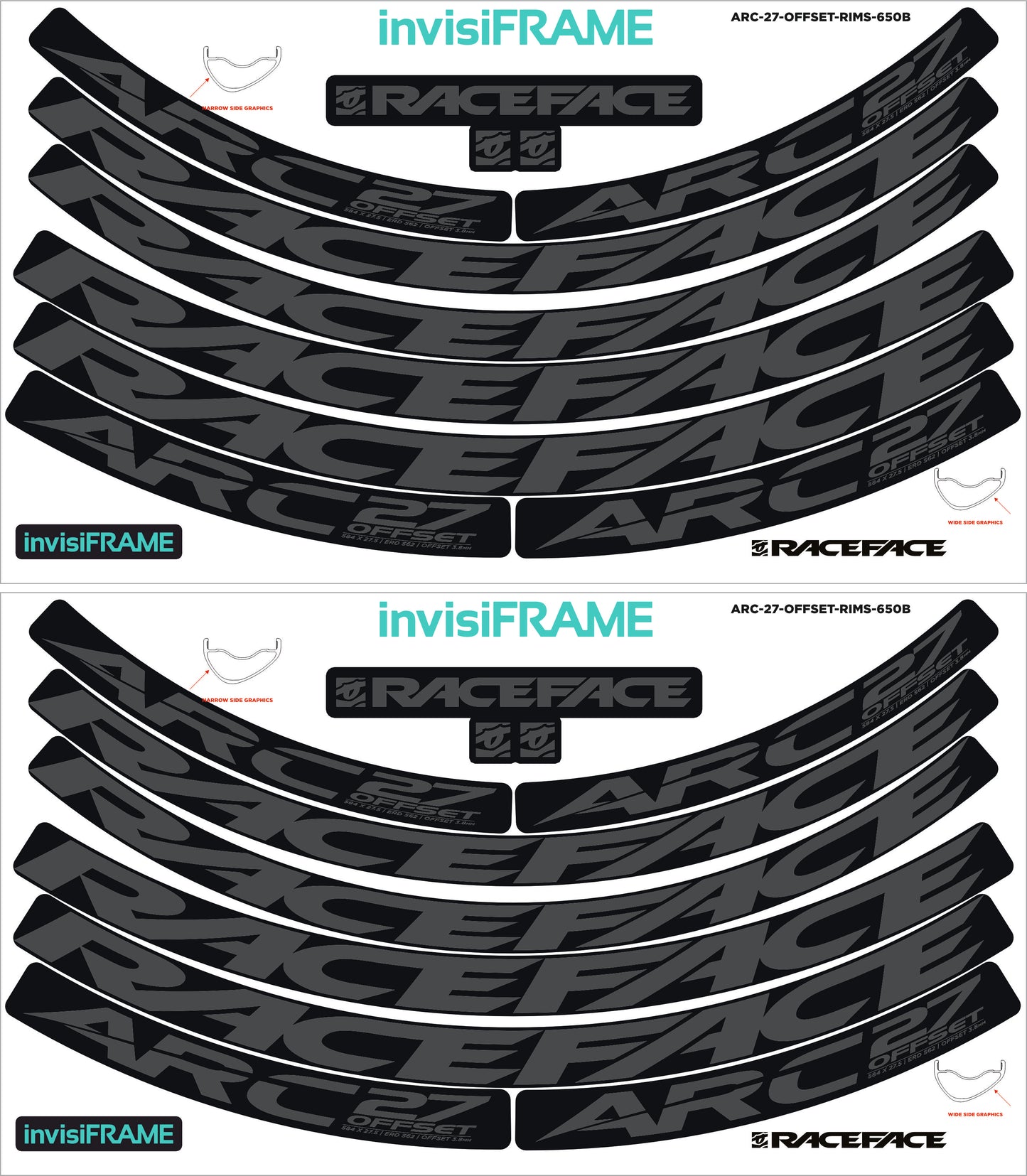 Raceface ARC 27 Offset Decals