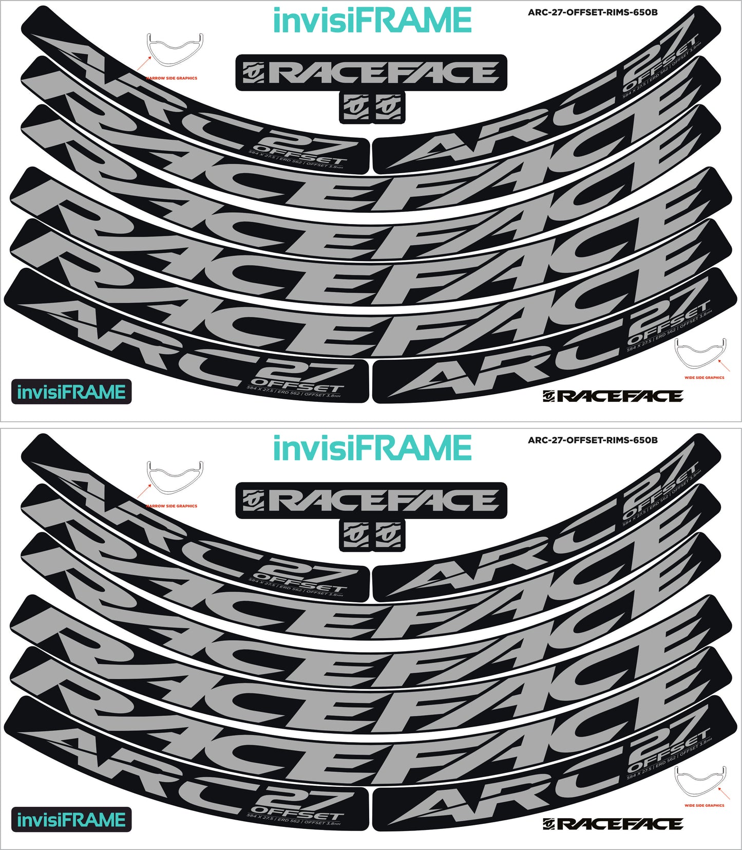 Raceface ARC 27 Offset Decals