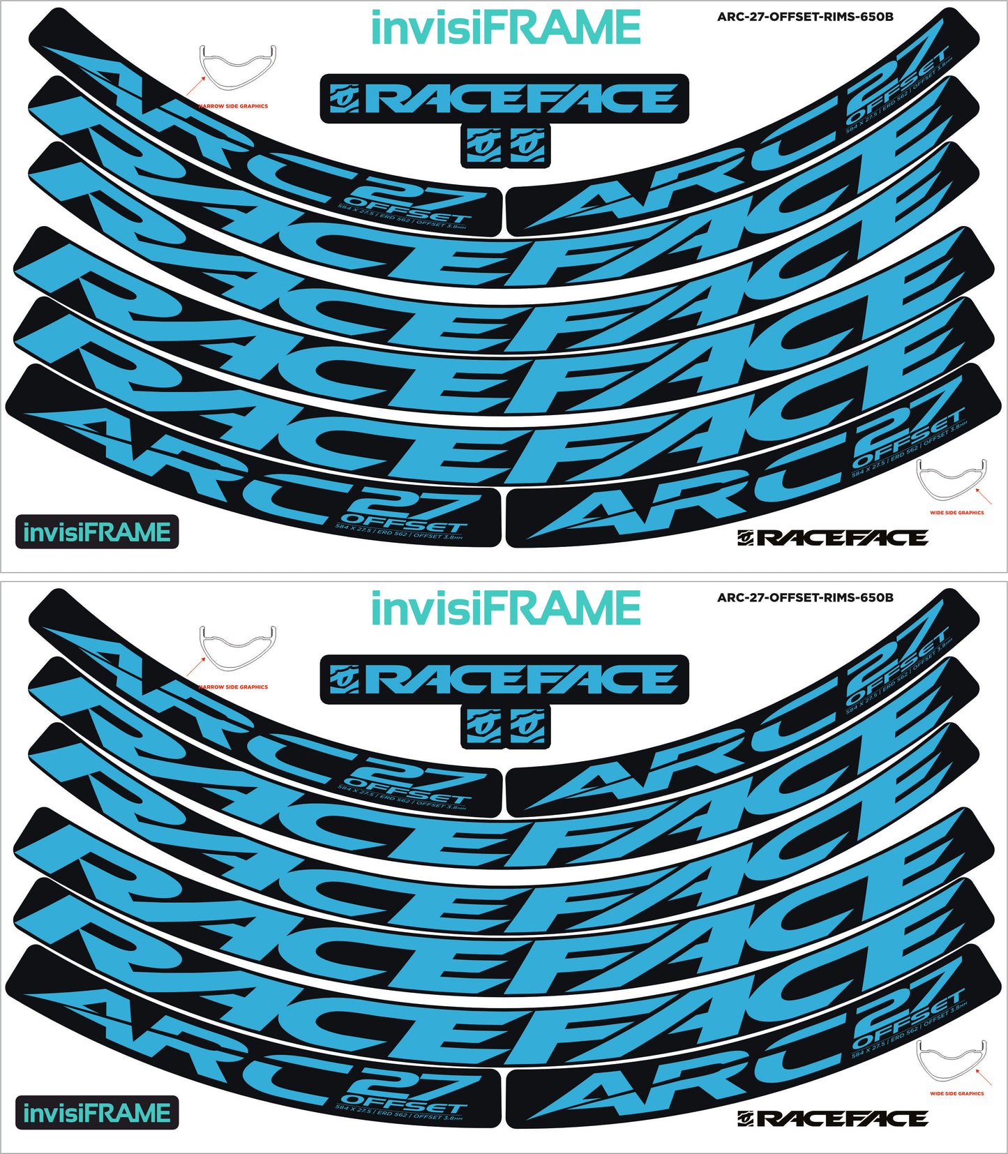 Raceface ARC 27 Offset Decals