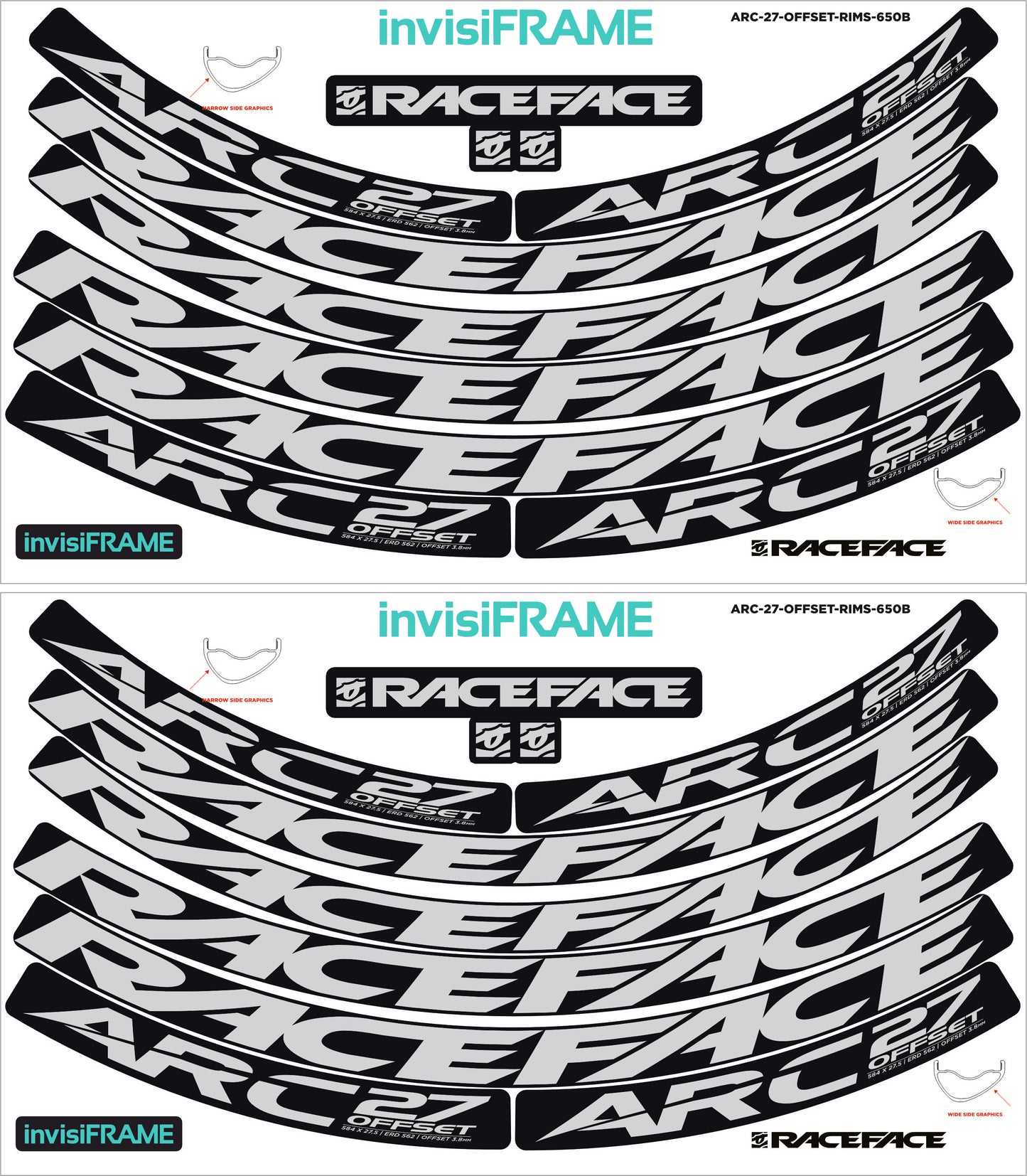 Raceface ARC 27 Offset Decals