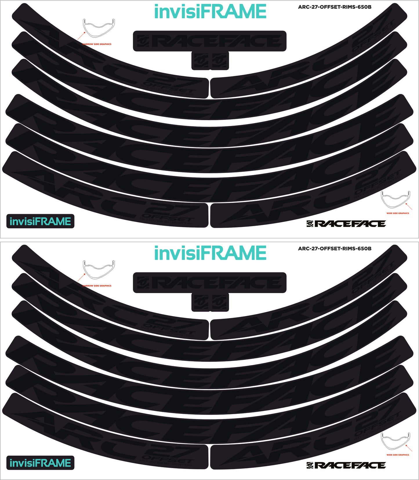 Raceface ARC 27 Offset Decals