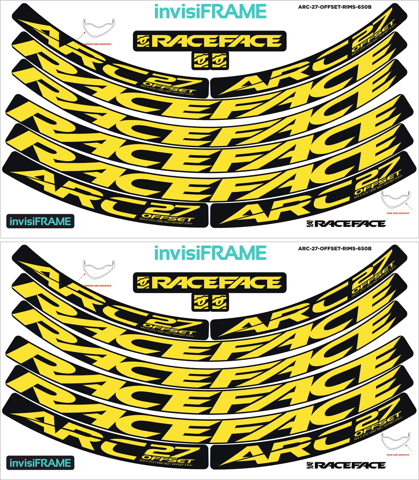 Raceface ARC 27 Offset Decals