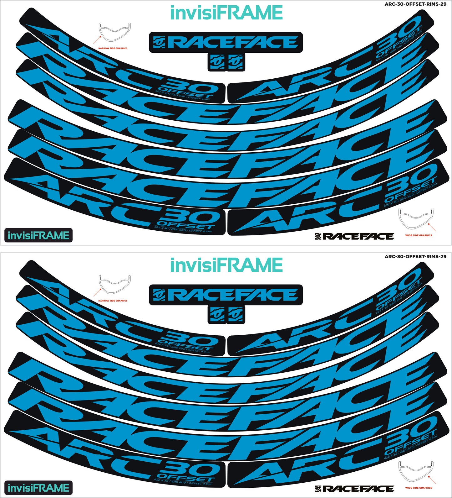 Raceface ARC 30 Offset Decals