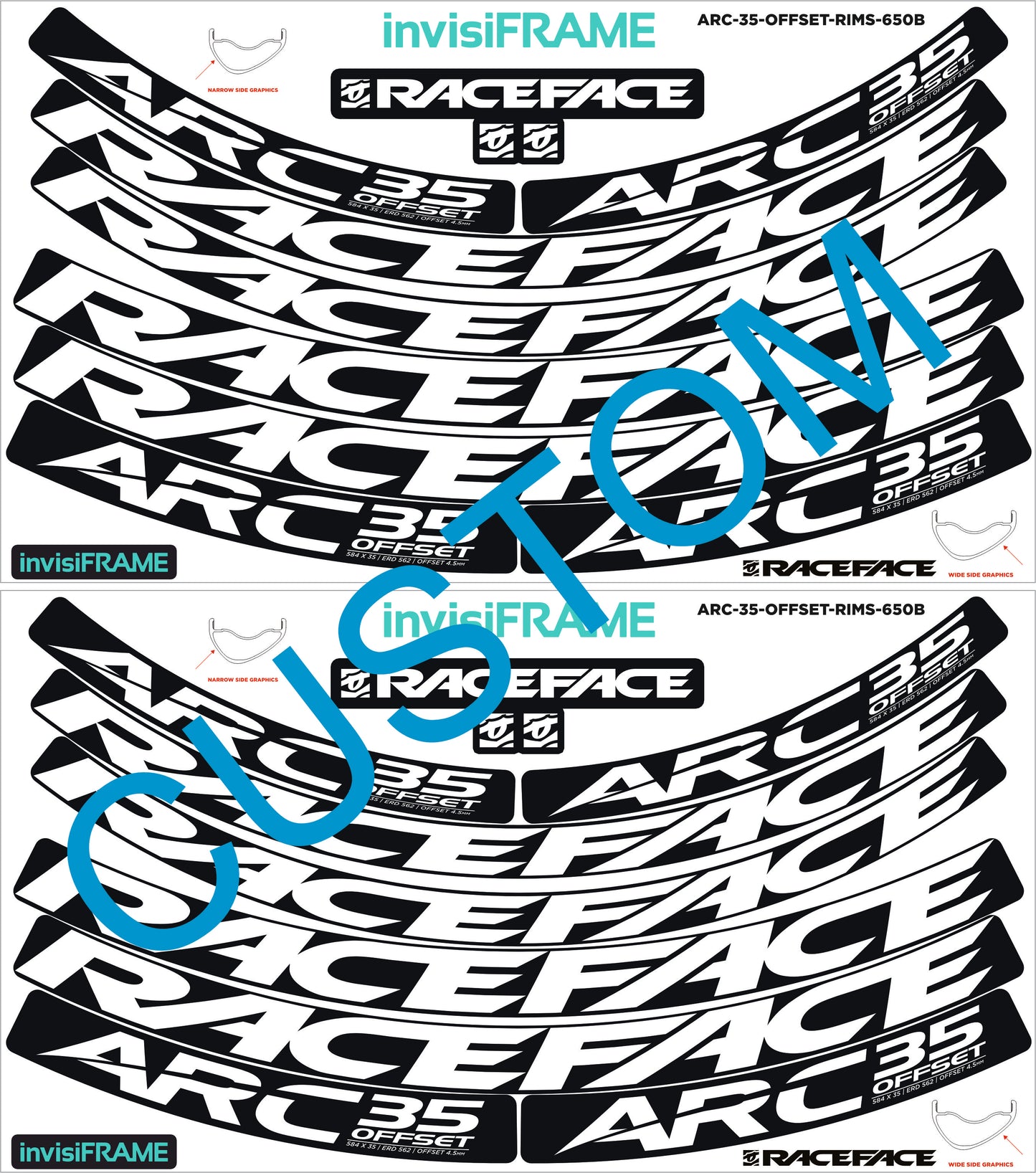 Raceface ARC 35 Offset Decals