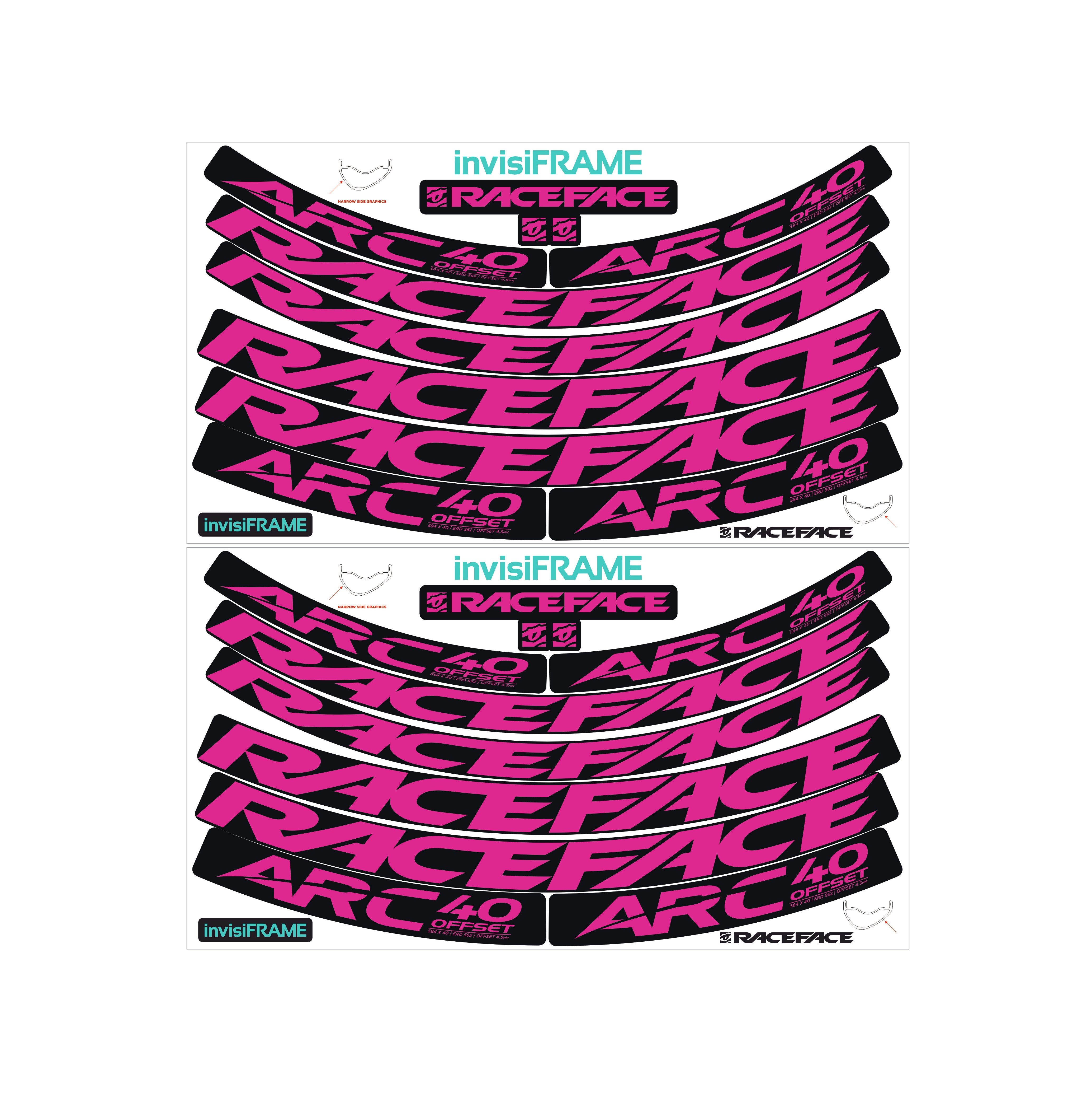 Raceface ARC 40 Offset Decals – invisiframe