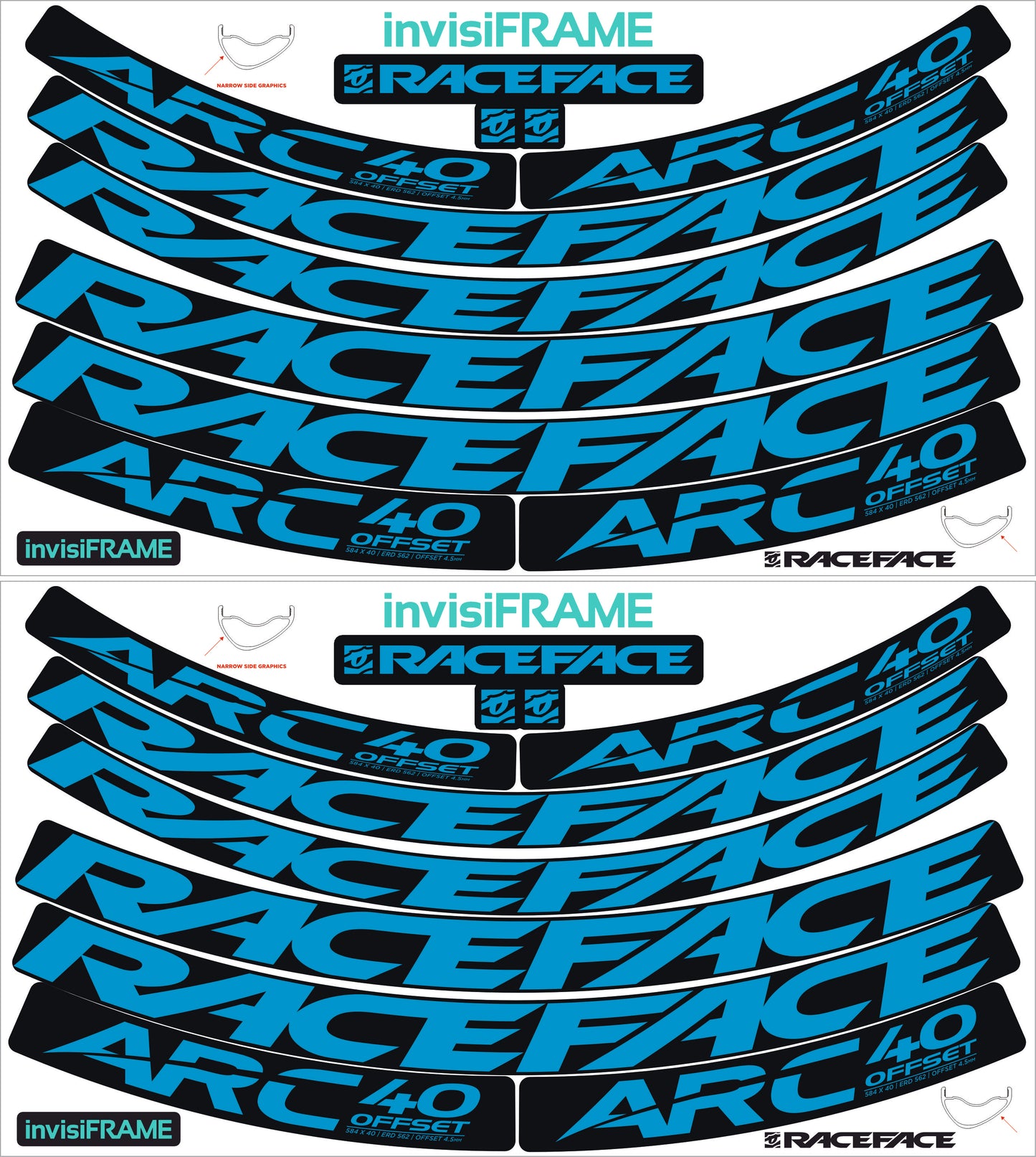 Raceface ARC 40 Offset Decals
