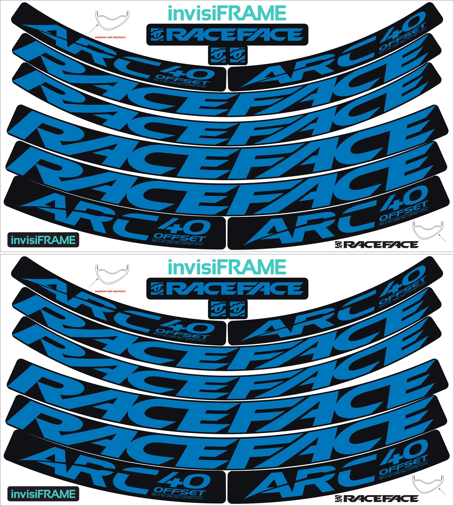 Raceface ARC 40 Offset Decals