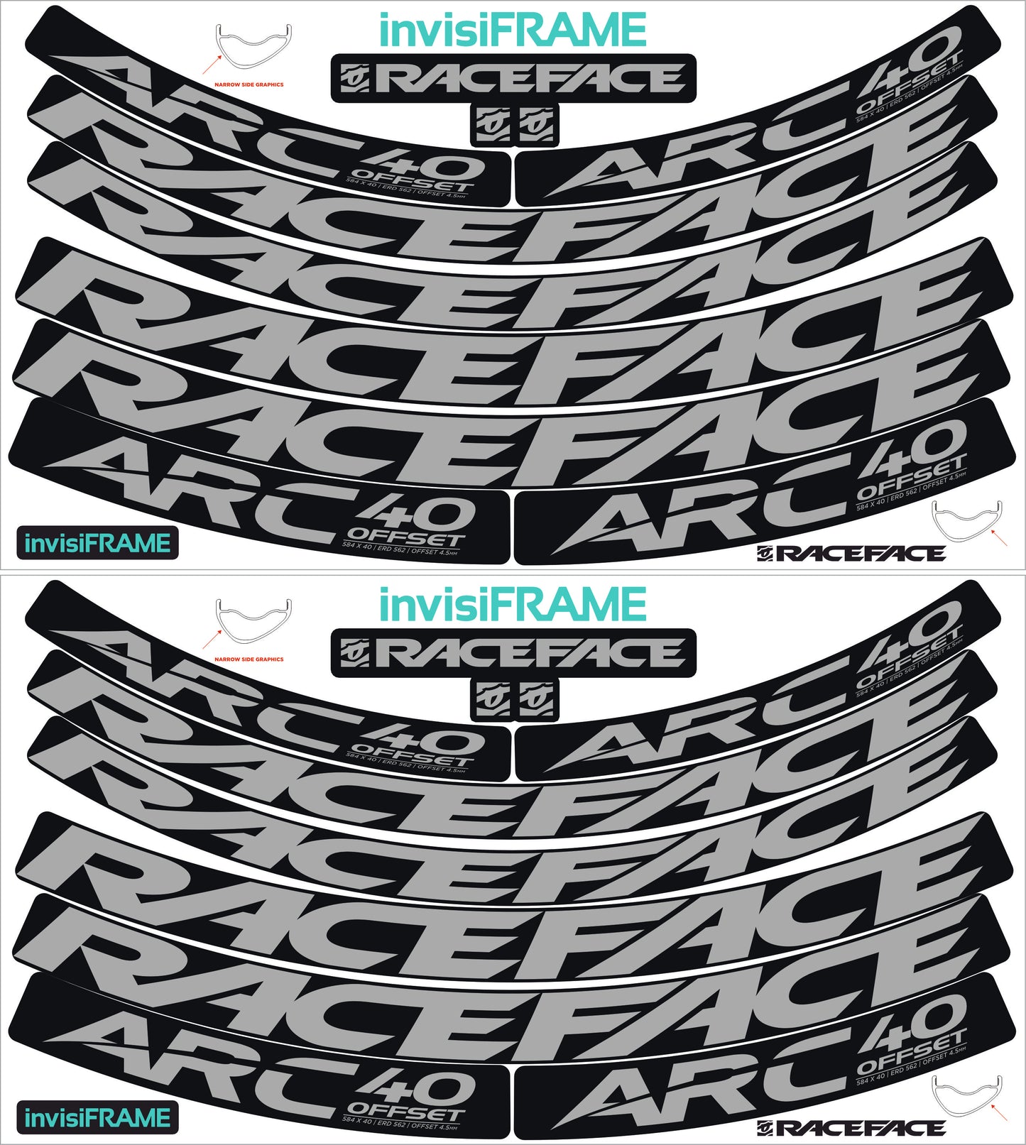 Raceface ARC 40 Offset Decals