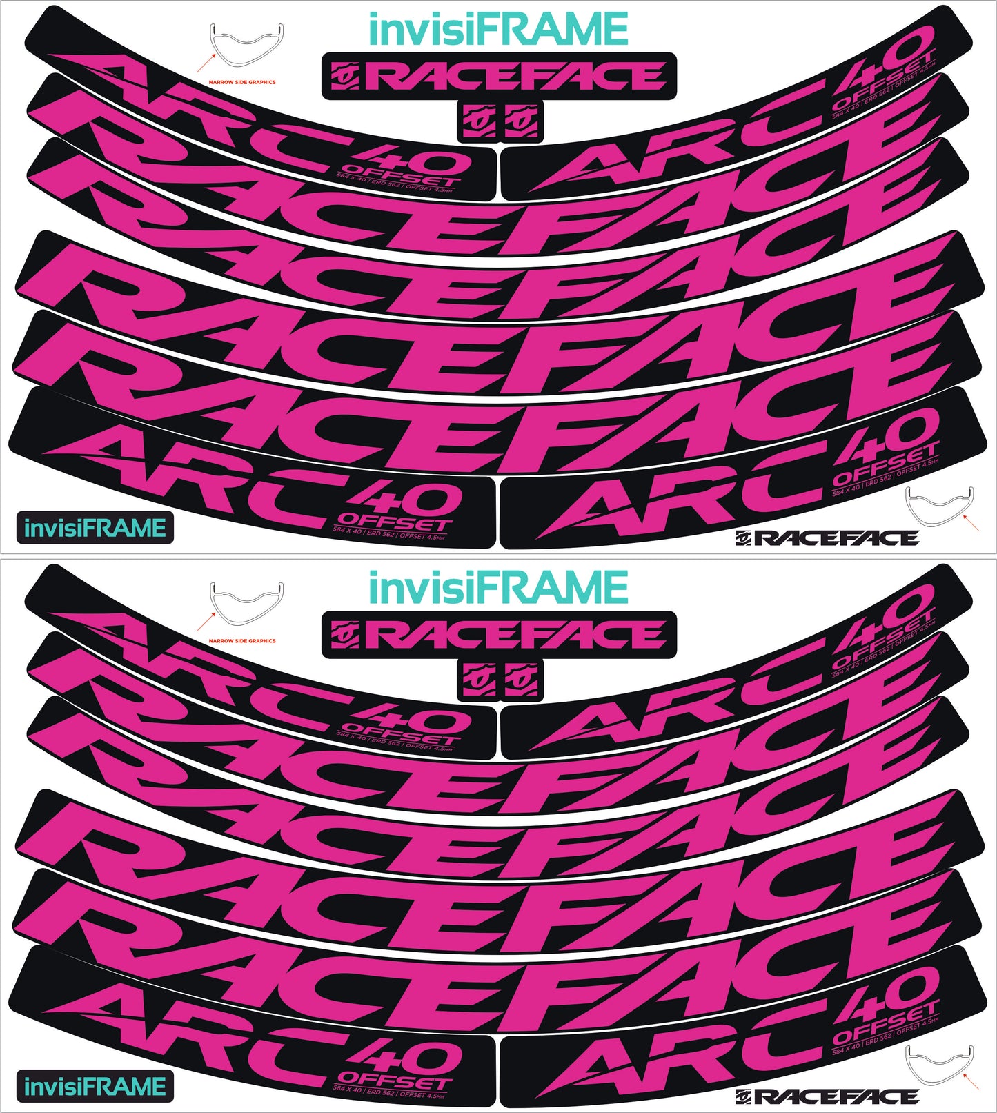 Raceface ARC 40 Offset Decals