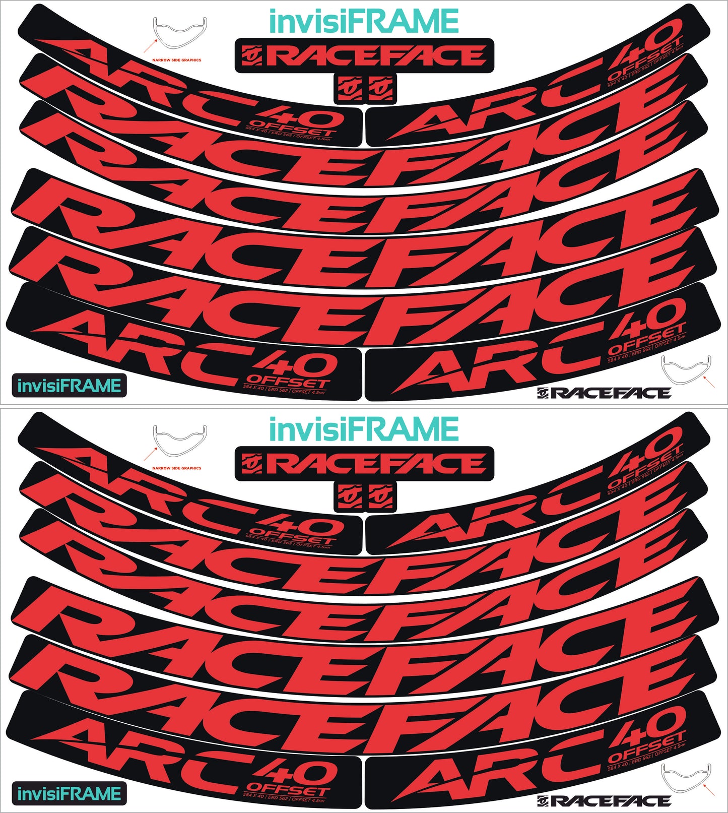 Raceface ARC 40 Offset Decals