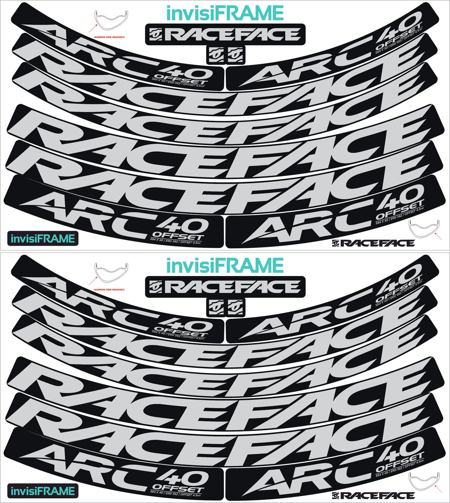 Raceface ARC 40 Offset Decals