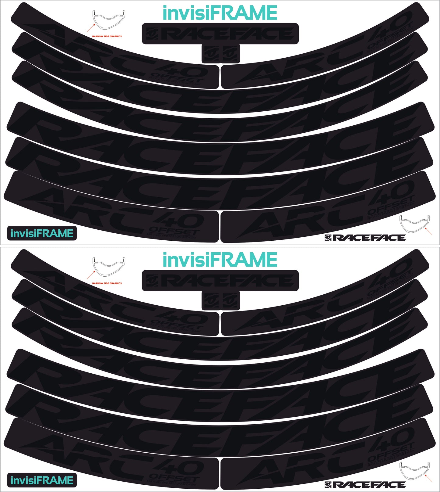 Raceface ARC 40 Offset Decals