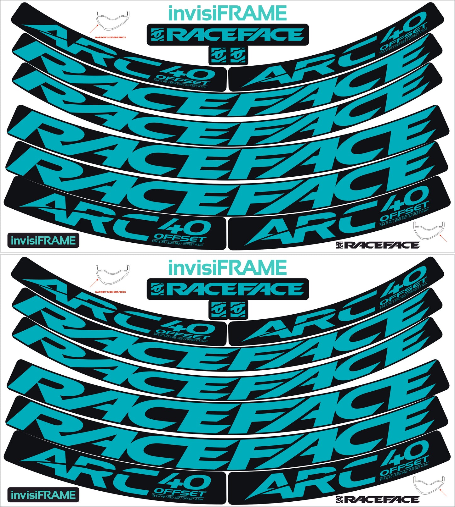 Raceface ARC 40 Offset Decals