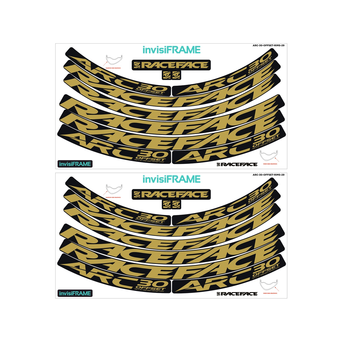 Raceface ARC 30 Offset Decals