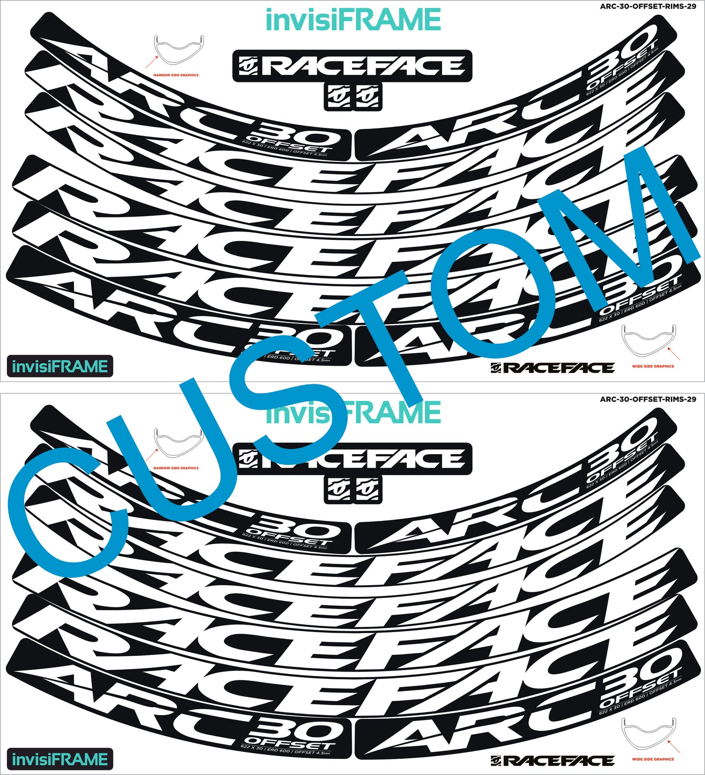 Raceface ARC 30 Offset Decals