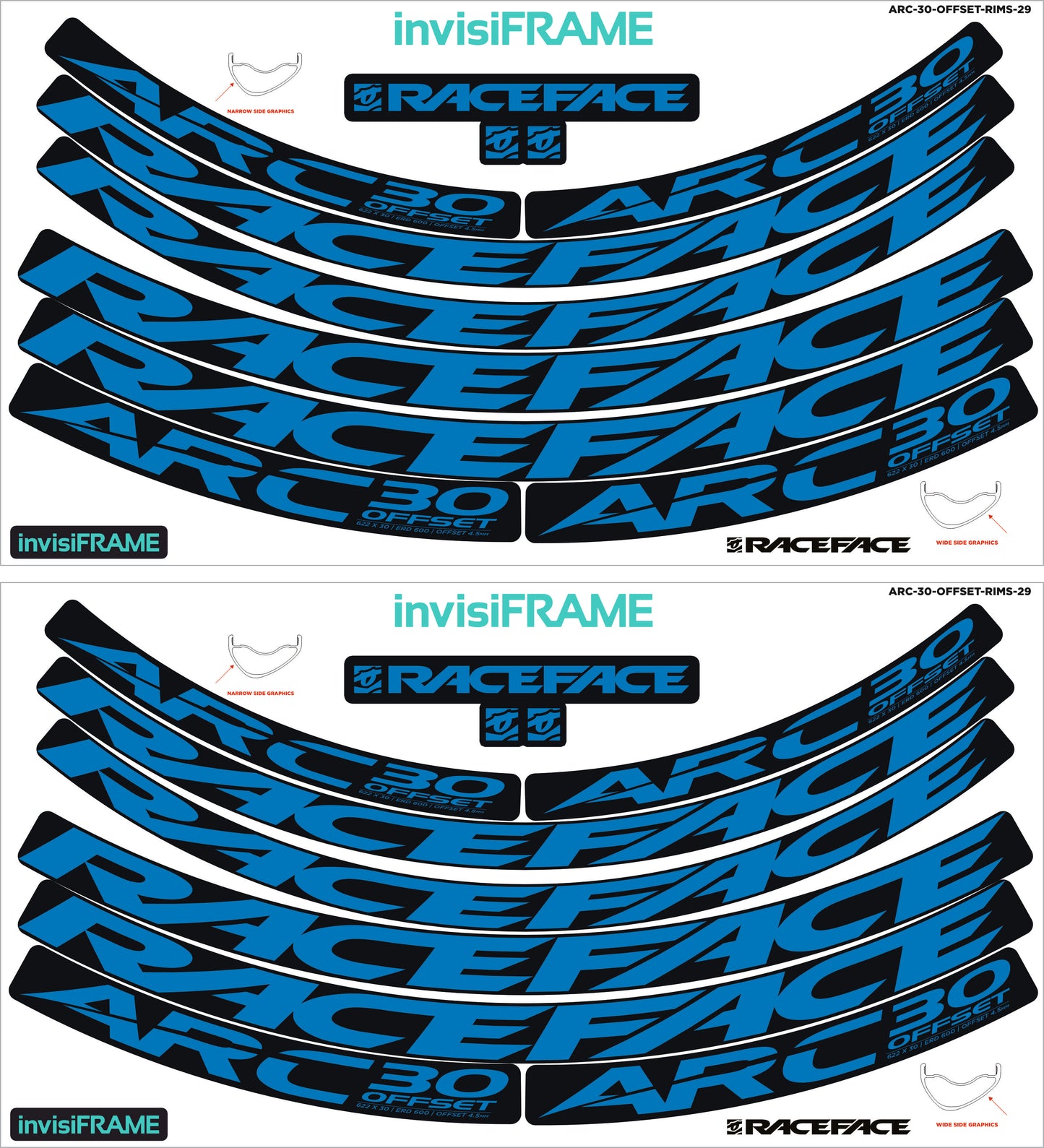 Raceface ARC 30 Offset Decals