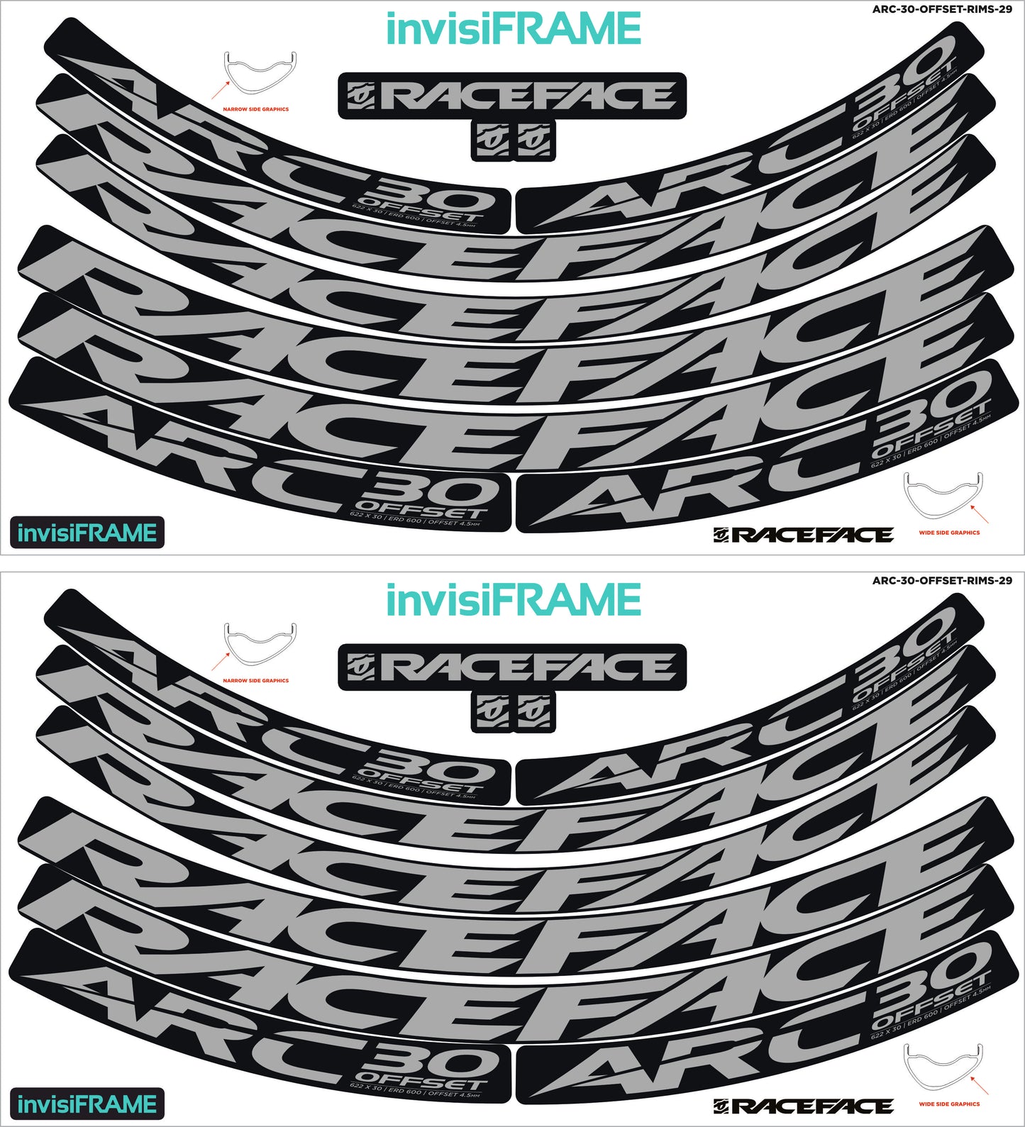 Raceface ARC 30 Offset Decals