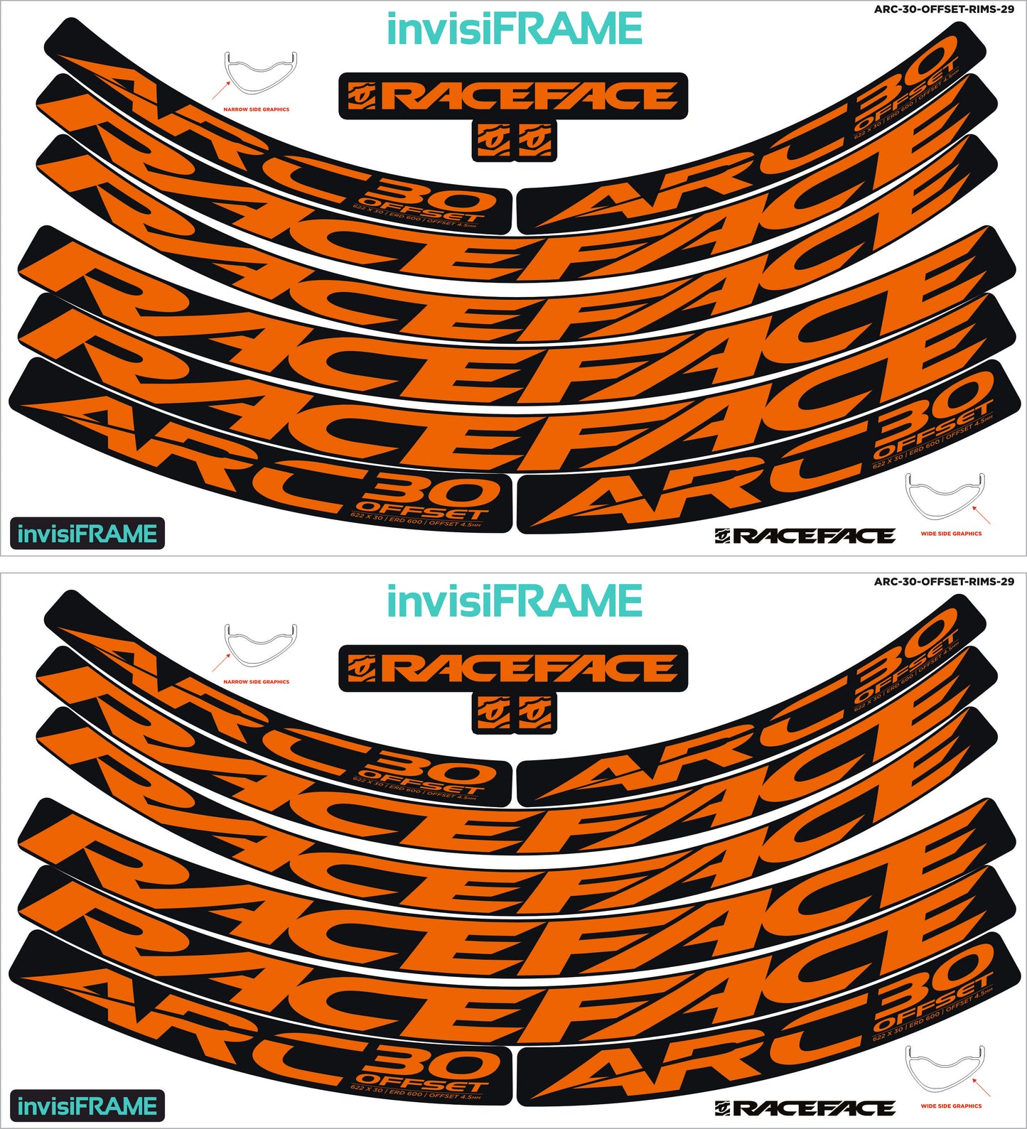 Raceface ARC 30 Offset Decals