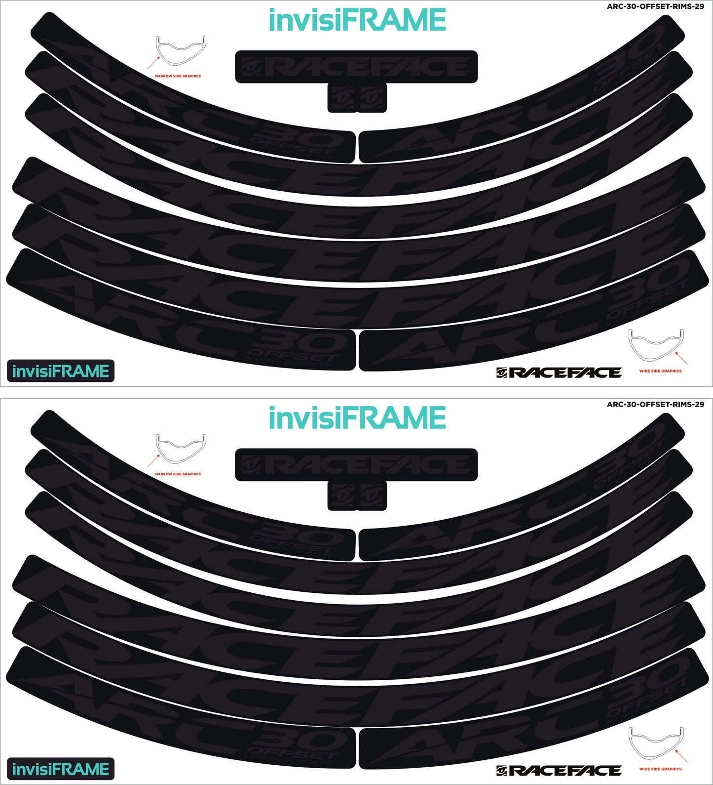 Raceface ARC 30 Offset Decals